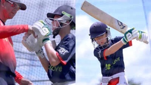 Ricky Ponting Serves as Waterboy for Son Fletcher During Intense MLC Practice Session; Maxwell Impressed – Watch Now