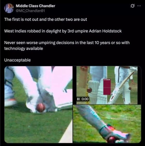 Umpiring Errors Fuel West Indies Coach's Concerns in Australia Test; Social Media Erupts