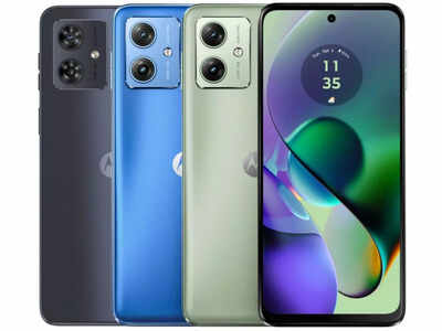 Moto G54 front view, showcasing its display and design
