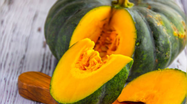 Vibrant orange pumpkin