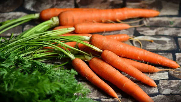 Fresh and colorful carrots