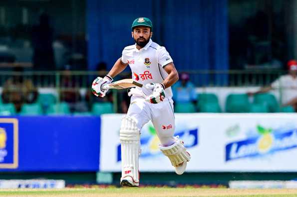 Shadman Islam led Bangladesh's batting performance with 46 runs on a rain-affected day.