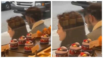 Virat Kohli and Anushka Sharma spotted at London cafe.