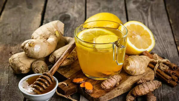 Soothing cup of ginger tea